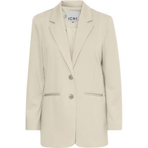 Ichi, Oversized Blazer Herfst/Winter Collectie Beige, Dames, Maat:S