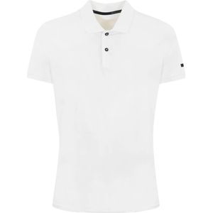 Rrd, Tops, Heren, Wit, 3Xl, Witte Technische Polo Shirt Slim Fit