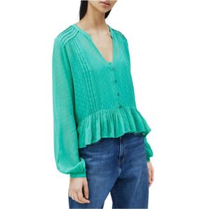 Pepe Jeans, Blouses & Shirts, Dames, Groen, M, Polyester, Blouse arvana_pl 303947