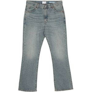 Haikure, Lichtblauwe Versleten Denim Jeans Blauw, Heren, Maat:W32
