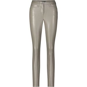 Cambio, Broeken, Dames, Grijs, XS, Leer, Faux Leather Skinny Pants