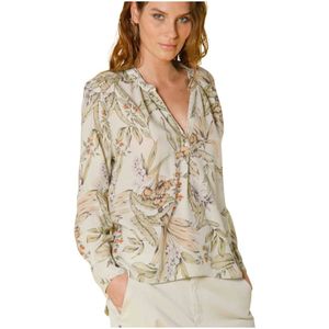 Mason's, Blouses & Shirts, Dames, Veelkleurig, L, Bloemen Elegantie Adele Dames Shirt