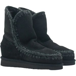 Mou, Eskimo Inner Wedge Korte Laarzen Zwart, Dames, Maat:35 EU