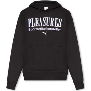 Puma, Sweatshirts & Hoodies, Heren, Zwart, S, Katoen, Pleasures x Puma