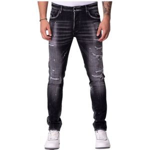 My Brand, Jeans, Heren, Zwart, W32, Slim-Fit Jeans voor Moderne Man