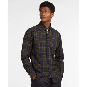 Barbour, Overhemden, Heren, Veelkleurig, L, Leer, Klassieke Tartan Getailleerde Overhemd