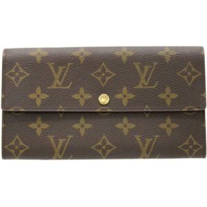 Louis Vuitton Vintage, Pre-owned Canvas wallets Bruin, Dames, Maat:ONE Size