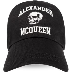 Alexander McQueen, Accessoires, Heren, Zwart, S, Katoen, Baseballpet