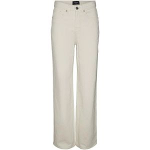 Vero Moda, Broeken, Dames, Beige, W32 L34, Denim, Wide Jeans