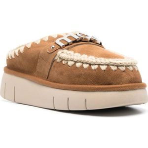 Mou, Schoenen, Dames, Bruin, 38 EU, Metal Klomp Bounce Cognac Stijl