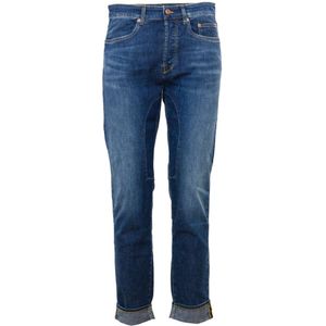 Siviglia, Jeans, Heren, Blauw, W32, Denim, Medium Wassing Denim Jeans