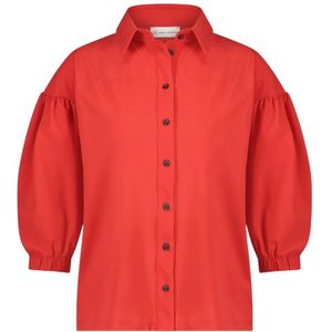 Jane Lushka, Rode Technische Jersey Blouse Rood, Dames, Maat:S