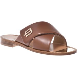 Baldinini, Slipper in brown nappa leather Bruin, Dames, Maat:40 EU