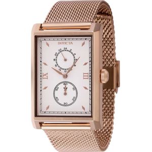 Invicta Watches, Accessoires, Heren, Roze, ONE Size, Vintage Heren Quartz Horloge