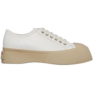 Marni, Schoenen, Dames, Wit, 41 EU, Pelle Sneaker - Stijlvol en Trendy