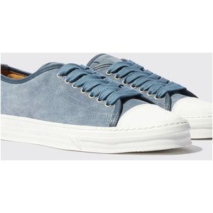 Scarosso, Schoenen, Heren, Blauw, 45 EU, Suède, Stalen Suède Veterschoenen