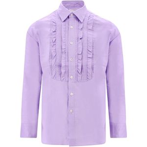 PT Torino, Overhemden, Heren, Paars, XL, Katoen, Casual overhemd