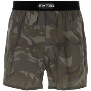 Tom Ford, Stretch Satijnen Boxershorts Veelkleurig, Heren, Maat:L