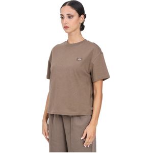 Dickies, Tops, Dames, Bruin, S, Katoen, Bruine Oakport T-shirt voor vrouwen