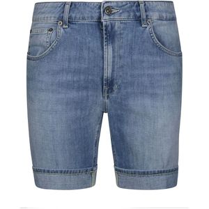 Dondup, Korte broeken, Heren, Blauw, W36, Denim, Lichte Bermuda Shorts