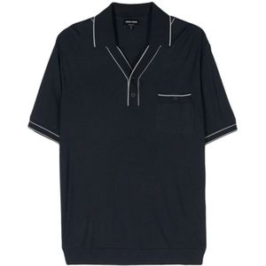 Giorgio Armani, Polo Shirts Blauw, Heren, Maat:XL