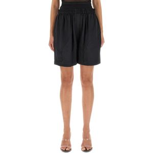 Alexander Wang, Korte broeken, Dames, Zwart, S, Gelaagde Logo Boxershorts