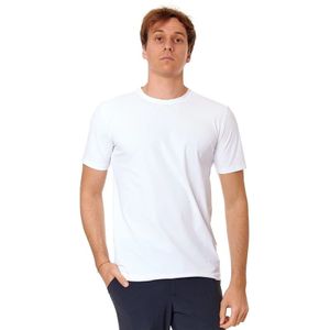 People of Shibuya, Tops, Heren, Wit, L, Reflecterend Logo Stretch Jersey T-shirt
