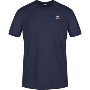 le coq sportif, Tops, Heren, Blauw, S, Blauwe Ess Tee Ss N°3 M T-Shirt