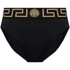 Versace, Badkleding, Dames, Zwart, M, Badpak bodem