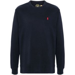 Ralph Lauren, Sweatshirts & Hoodies, Heren, Blauw, M, Blauwe T-shirts en Polos