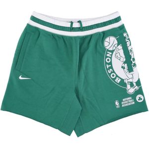 Nike, Korte broeken, Heren, Groen, L, Boston Celtics Fleece Shorts