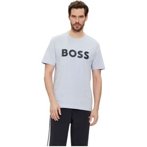 Hugo Boss, Tops, Heren, Paars, 2Xl, Katoen, Casual Katoenen T-Shirt