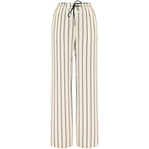 Kocca, Broeken, Dames, Beige, XS, Gestreepte Viscose Wide-Leg Broek