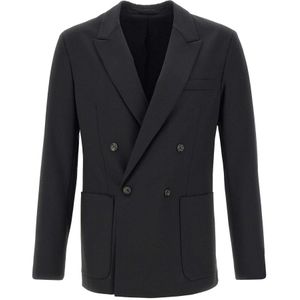 Paolo Pecora, Blazers Zwart, Heren, Maat:S