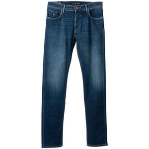 Hand Picked, Luxe 5-pocket denim Blauw, Heren, Maat:L