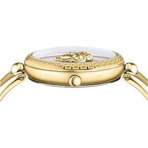 Versace, Accessoires, Dames, Geel, ONE Size, Palazzo Goud Zwart Horloge