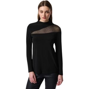 Joseph Ribkoff, Tops, Dames, Zwart, M, Stijlvolle longsleeve top