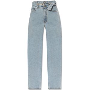 Y/Project, Jeans met wijde pijpen Blauw, Dames, Maat:W26