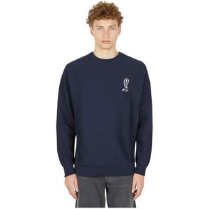 Dtf.nyc, Sweatshirts & Hoodies, Heren, Blauw, M, Katoen, Paisley Logo Sweatshirt