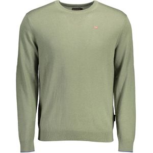 Napapijri, Elegante en veelzijdige groene trui voor mannen Groen, Heren, Maat:3XL