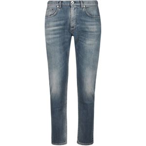 Eleventy, Jeans, Heren, Blauw, W30, Denim, Denim Fw 23 5-Pocket Broek