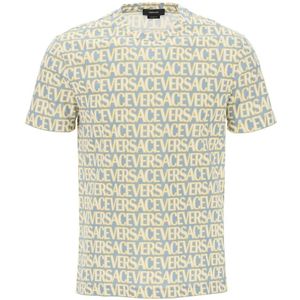 Versace, T-Shirts Veelkleurig, Heren, Maat:L