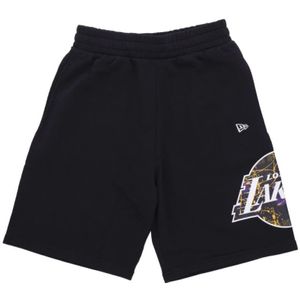 New Era, Korte broeken, Heren, Zwart, XL, NBA Team Logo Casual Shorts