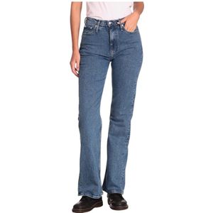 Calvin Klein Jeans, Jeans, Dames, Blauw, W27, Denim, Palazzo Denim Medium Jeans