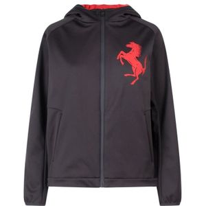 Ferrari, Sweatshirts & Hoodies, Dames, Zwart, L, Polyester, Zip-throughs