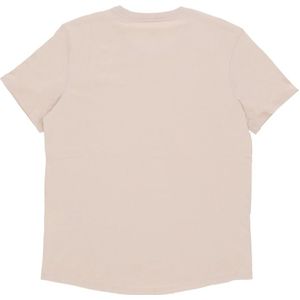 Nike, Tops, Dames, Beige, S, Katoen, Sportswear Club Tee Sanddrift/white T-shirt