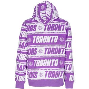 Mitchell & Ness, Sweatshirts & Hoodies, Heren, Paars, S, Katoen, Toronto Raptors Hoodie Hardwood Classics Paars