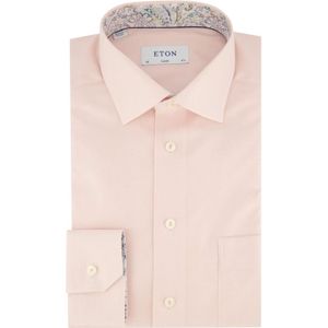 Eton, Overhemden, Heren, Roze, 2Xl, Katoen, Klassieke Fit Roze Zakelijk Overhemd