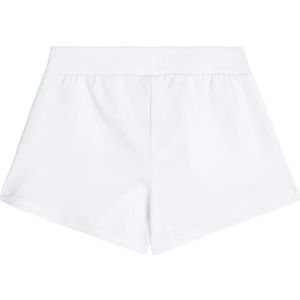 Armani Exchange, Korte broeken, Dames, Wit, M, Katoen, Wit Geborduurde Logo Shorts