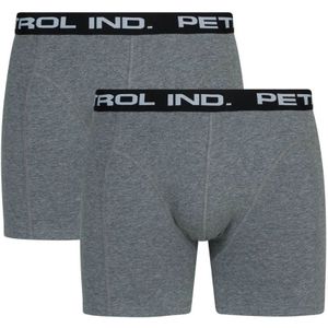 Petrol, Ondergoed, Heren, Grijs, L, Anthracite Melee Boxershort voor Heren